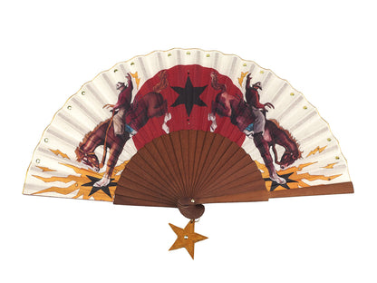 Rodeo Riders Hand-Fan