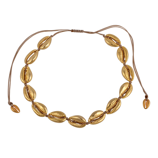 The Gold Cowrie Choker